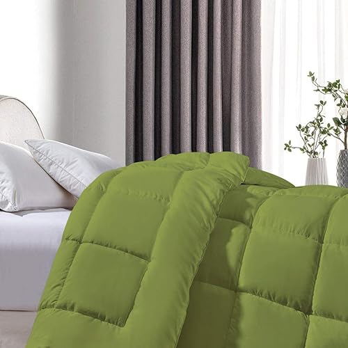 Miniatura 5 de 1 edredón cosido en caja 100  algodón egipcio tamaño King extragrande edredón blanco ultra suave acolchado de plumón alternativo de 500 GSM relleno