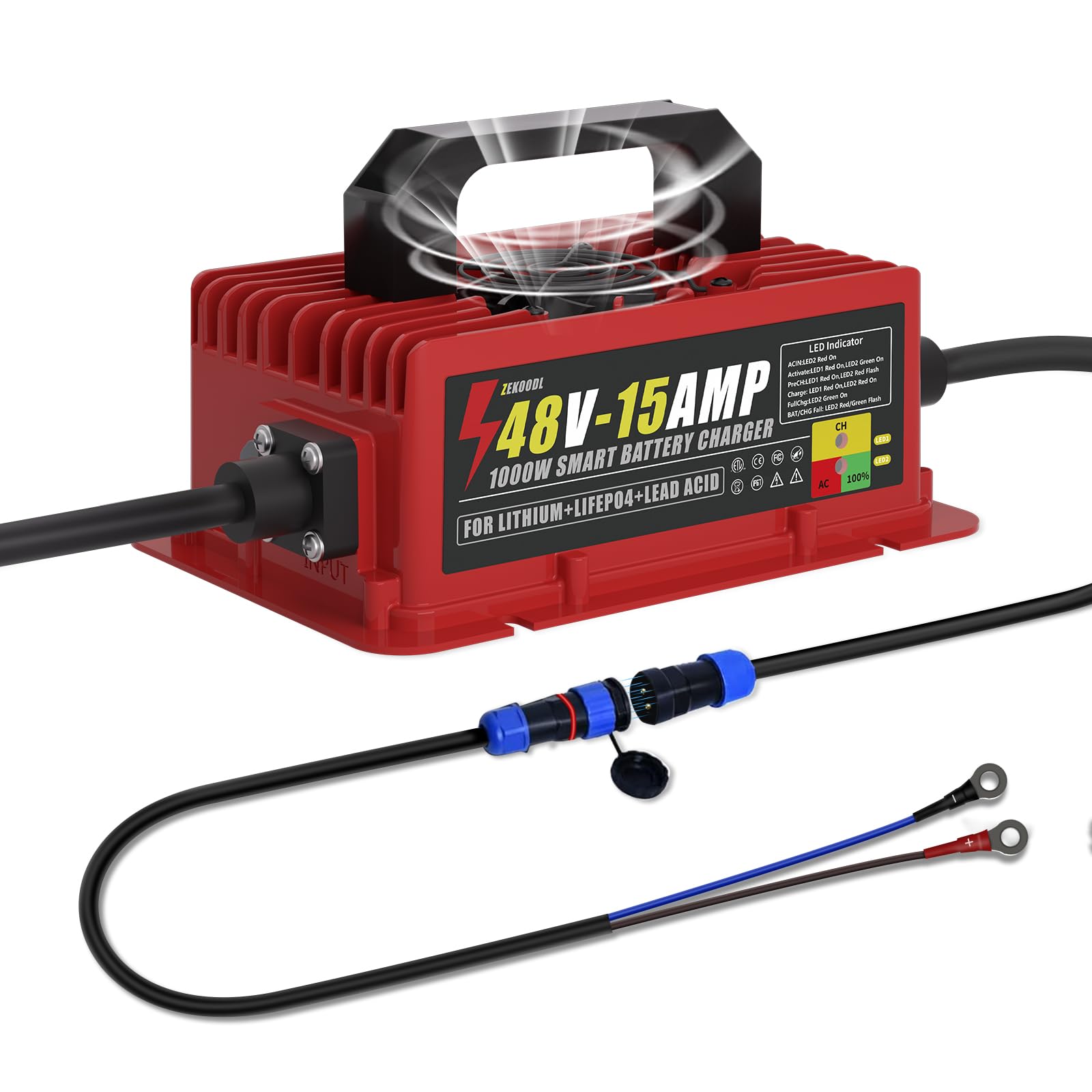 ZEKOODL 48V 15A Charger
