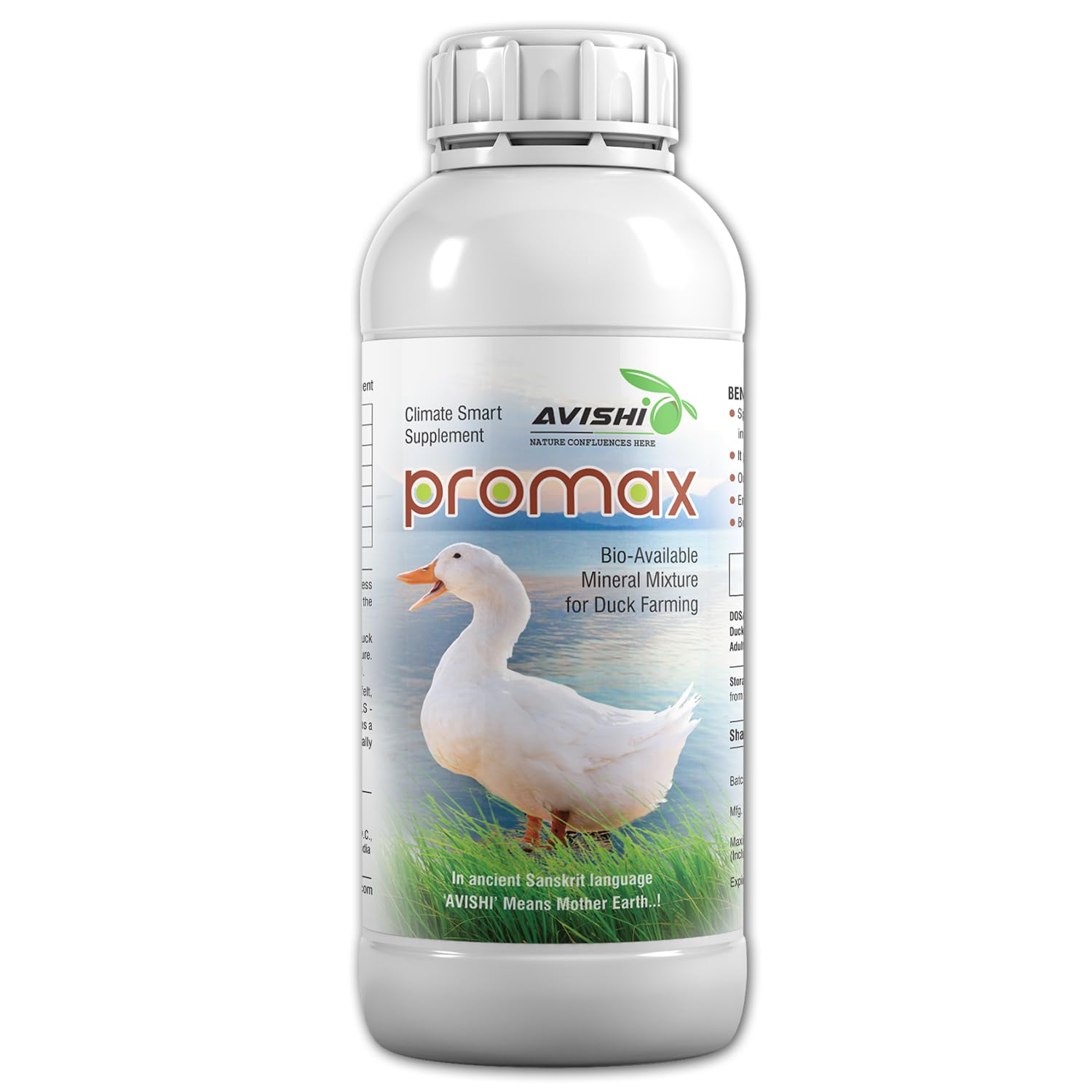 Avishi Promax for Ducks (500 Ml) Health Supplement for Weight Gain, Better Quality Eggs with Protein and Asparagus for Duck Bird,All Life Stages