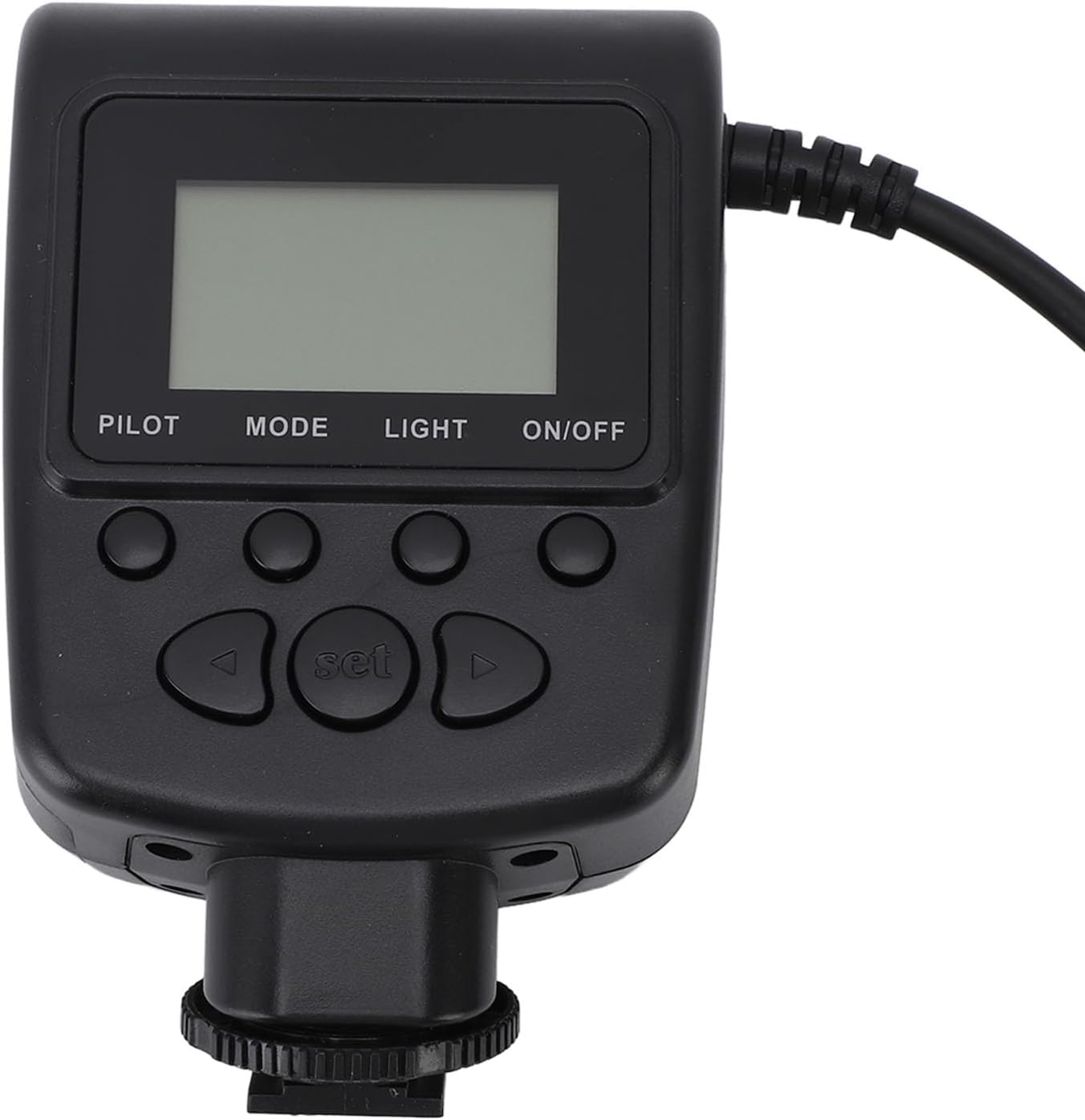 Dpofirs LED Ring Flash, Plastic LCD Screen 7 Levels 4 Lighting Modes Ring Flash Macro with Diffuser for DSLR Cameras