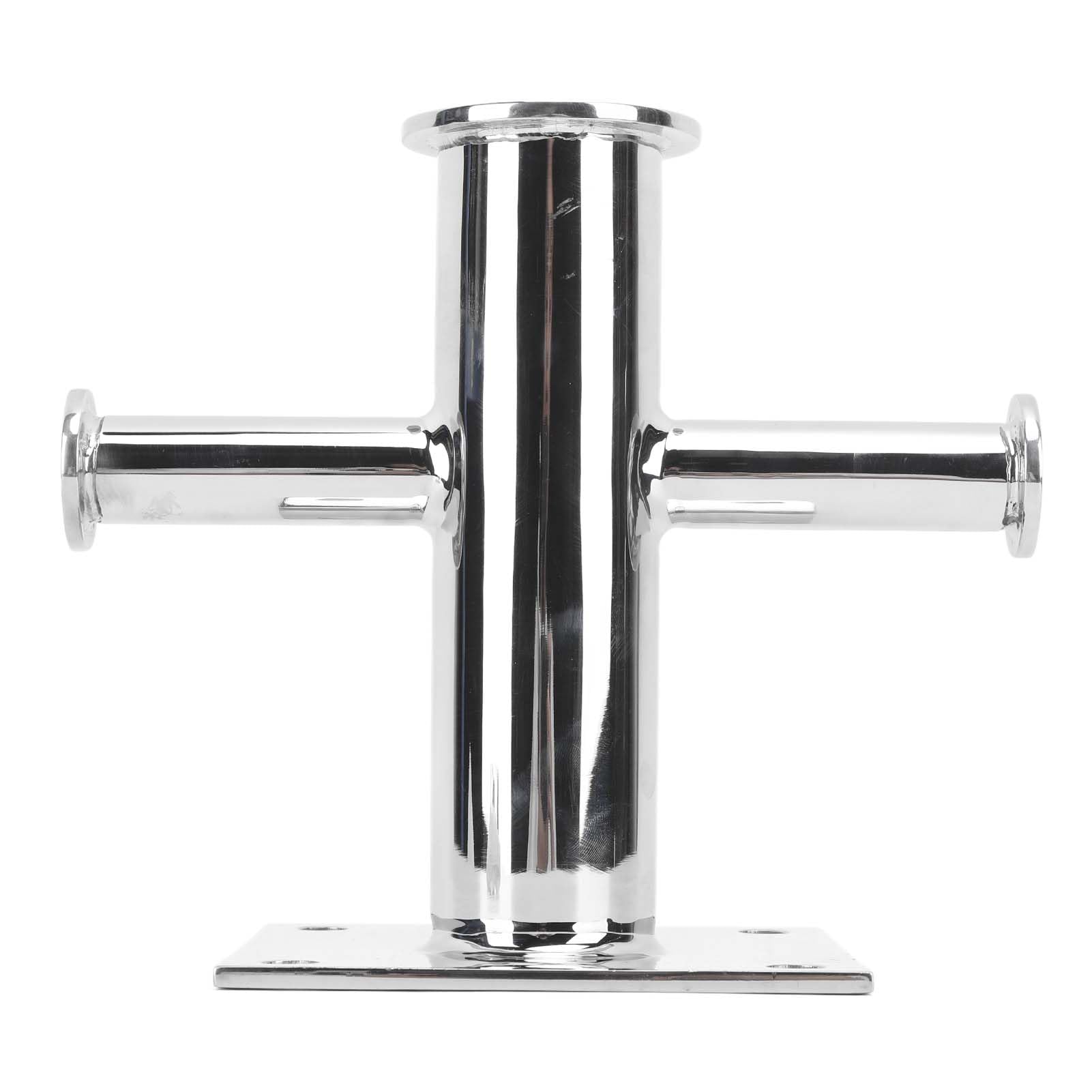 Amazon | シングルクロスボラード、光沢のある4穴高強度マリン