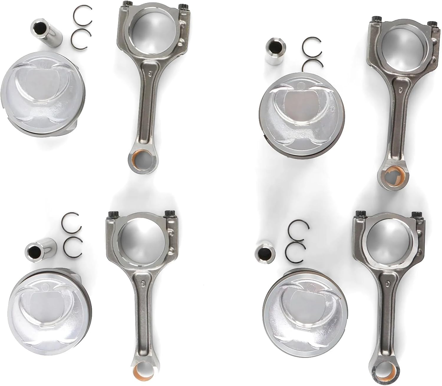 Engine Pistons&Connect Rods Kit Compatible For Kia Sorento Sportage Optima Hyundai Sonata 2.4L G4KJ Car Replacement Parts 2011-2013
