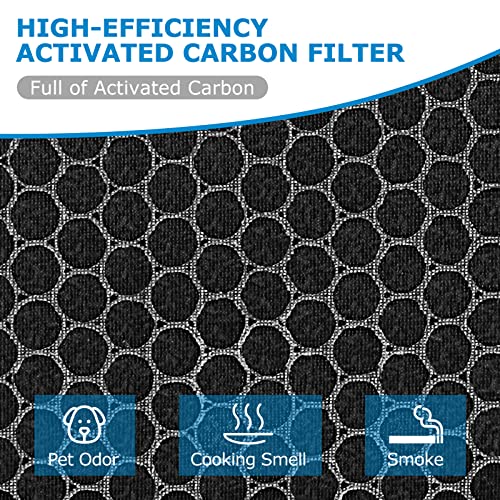 Image of iSingo AirMax8L Replacement Filter Compatible with Okaysou AirMax8L Air Purifier, 3-in-1 Blue & 2-in-1 Duo-Filter Carbon Filter