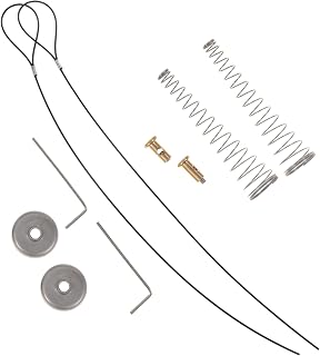 OSALADI Black Fence 2 Sets Gate Latch Cable Pull Gate String Latch Cable Pull Gate Opener Supply Door Springs to Close Door
