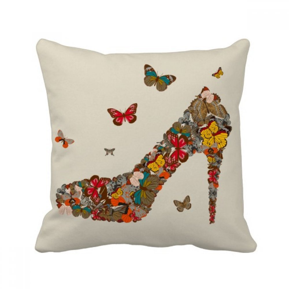 Coussin Papillon Vert Cerf-Volant, une idée cadeau carrée et colorée unique