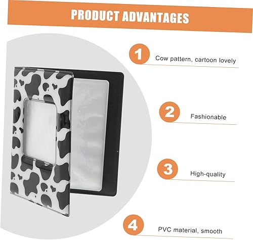 Miniatura 7 de SHINEOFI 3 Pcs Photo Storage Book Business Mini Photo Book Name Holder Book Small Wedding Album Lovely Album Home Phot Holder Cow Pattern Album