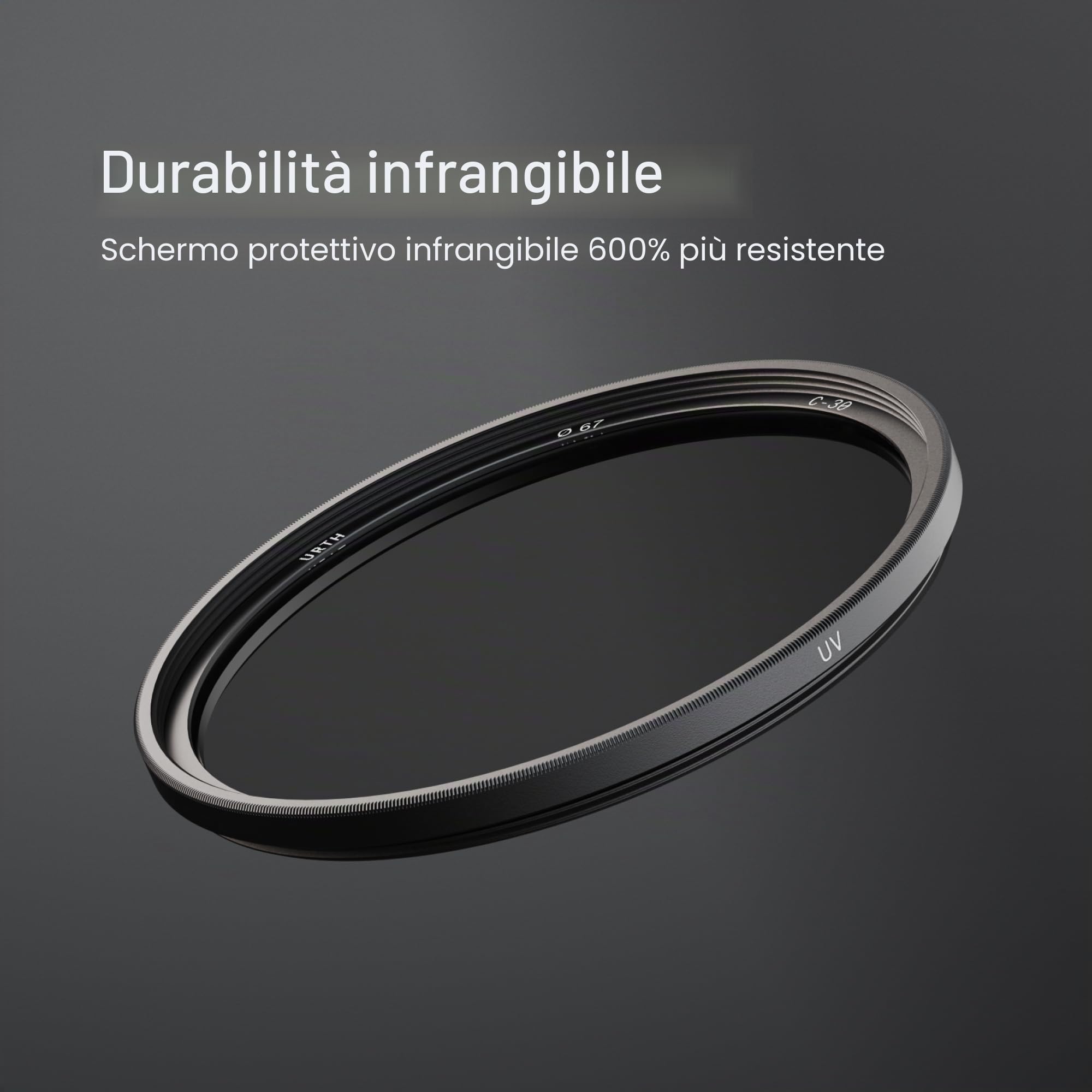 Urth 77 mm Filtro UV per Obiettivo Fotocamera (Plus) - Nano Rivestimento 30 Strati, Filtro per Fotocamera in Vetro Ottico HD, Protezione Lente Reflex