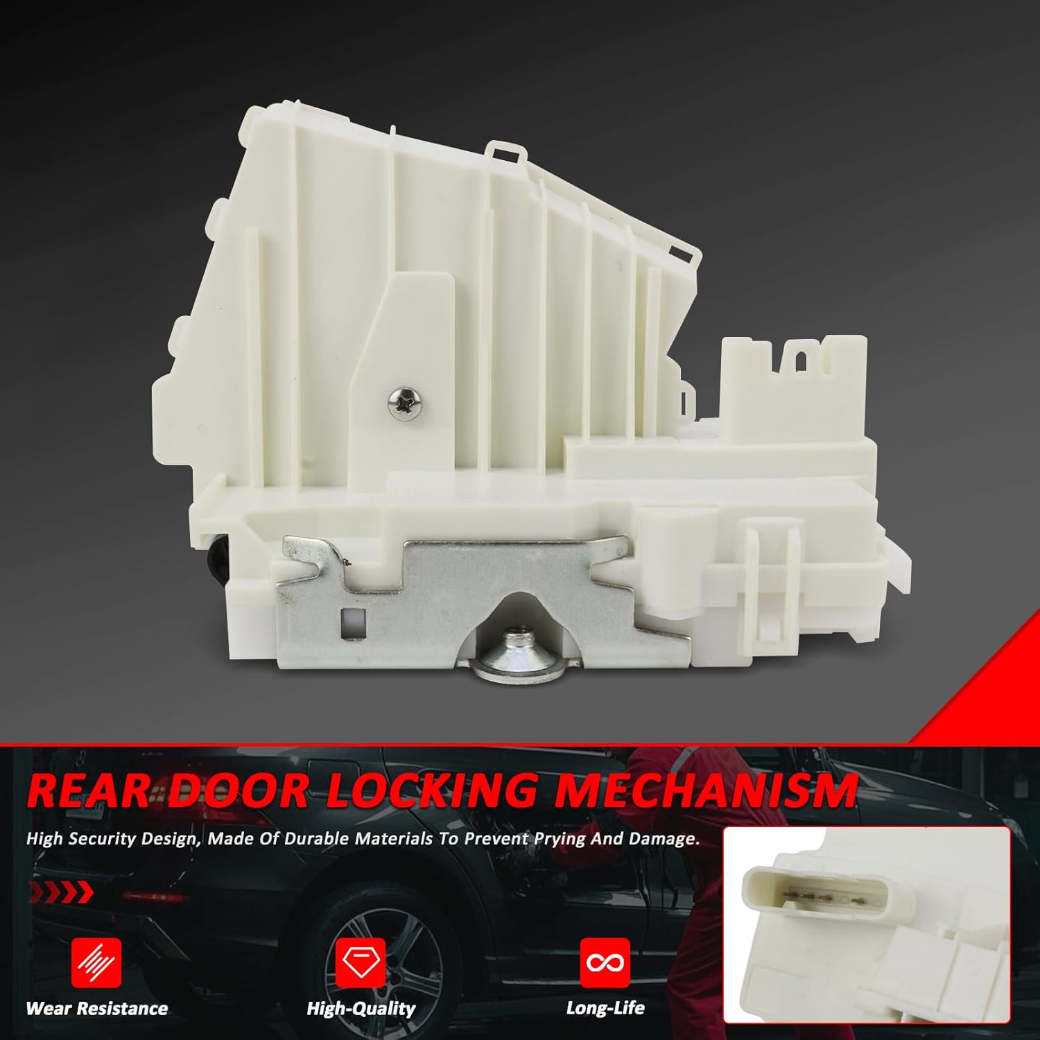 1647301135 Rear Left Door Lock Actuator Latch for Mercedes W164 ML350 ML500 ML63 2005-2011, W251 R350 R500 2007-2017 Replacement 1647302535 1647302935 1647300935 1647301135 1647303335