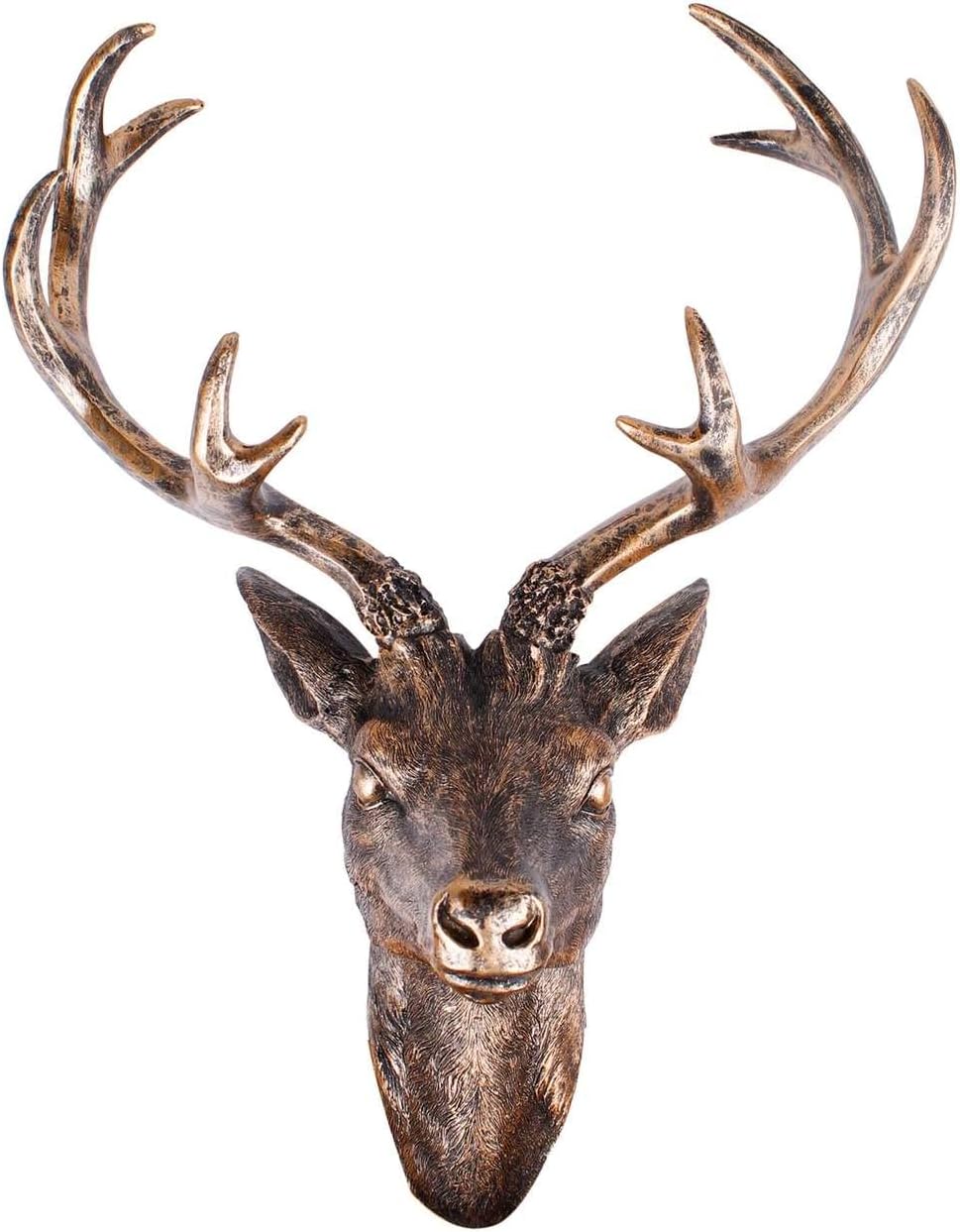 LINDER EXCLUSIV ' – Deer Antler Deer Head Bronze-Look 51 x 60 cm