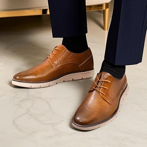 Miniatura 2 de Jousen Mens Casual Shoes Simple Comfortable Casual Dress Shoes for Men