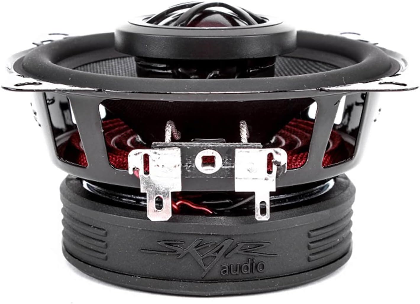 Skar Audio TX4 4-inch coaxial car speakers, side view