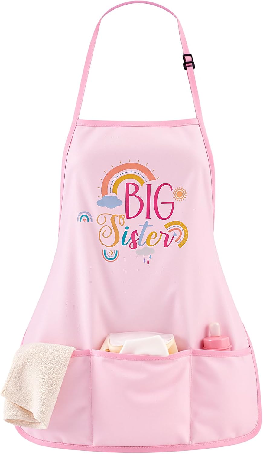 Big Sister Gifts for Girls, Big Sister Apron with Pockets