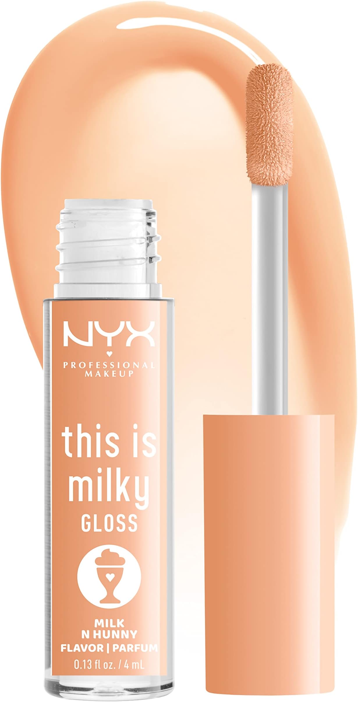 This Is Milky Gloss, Lip Gloss with 12 Hour Hydration, Vegan - Milk & Hunny (Honey Nude)