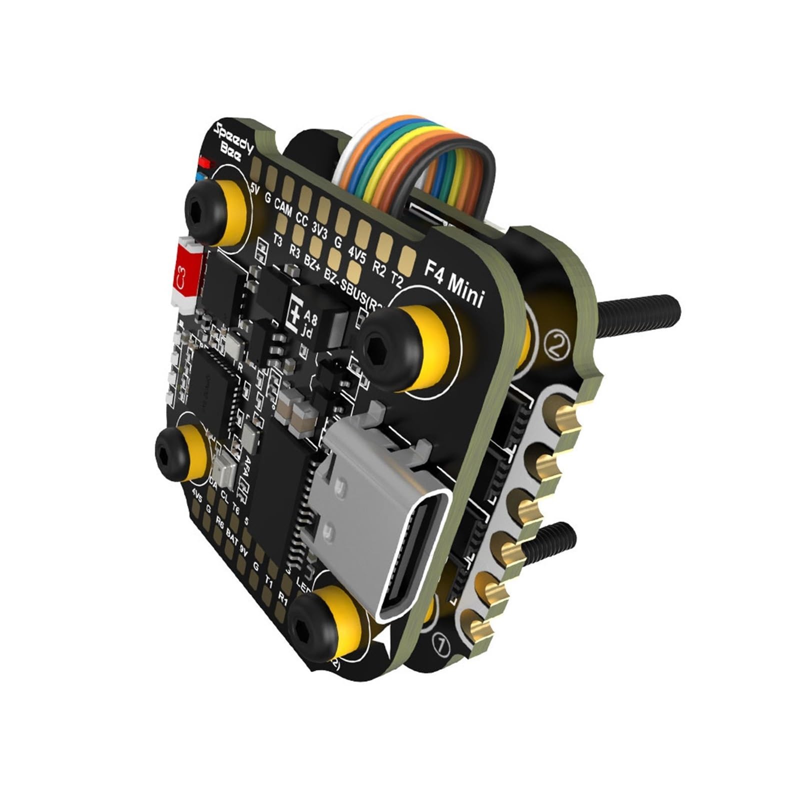 Kompatibel mit SpeedyBee F405 Mini Flight Controller mit BLS 35A Mini V2 20x20 4-in-1 ESC. Kompatibel mit RC FPV Racing Drone (Color : Only 4-in-1 35A ESC)
