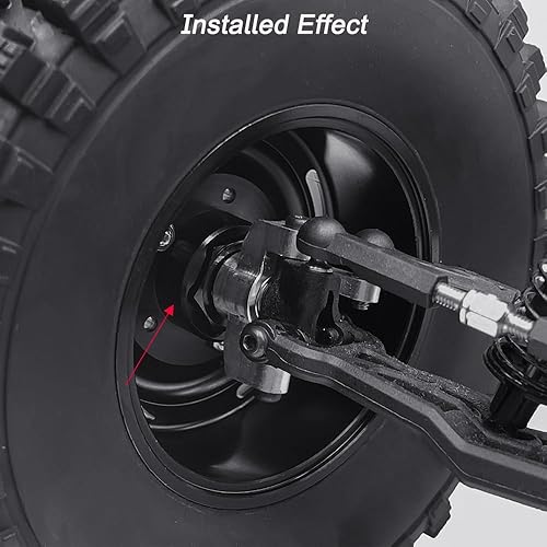 Miniatura 7 de MORLORDY Juego de 4 unidades de 0.315 in a 0.472 in, adaptador de cubos hexagonales de rueda grande para Losi Mini-T 2.0 y Mini-B 116 118 RC