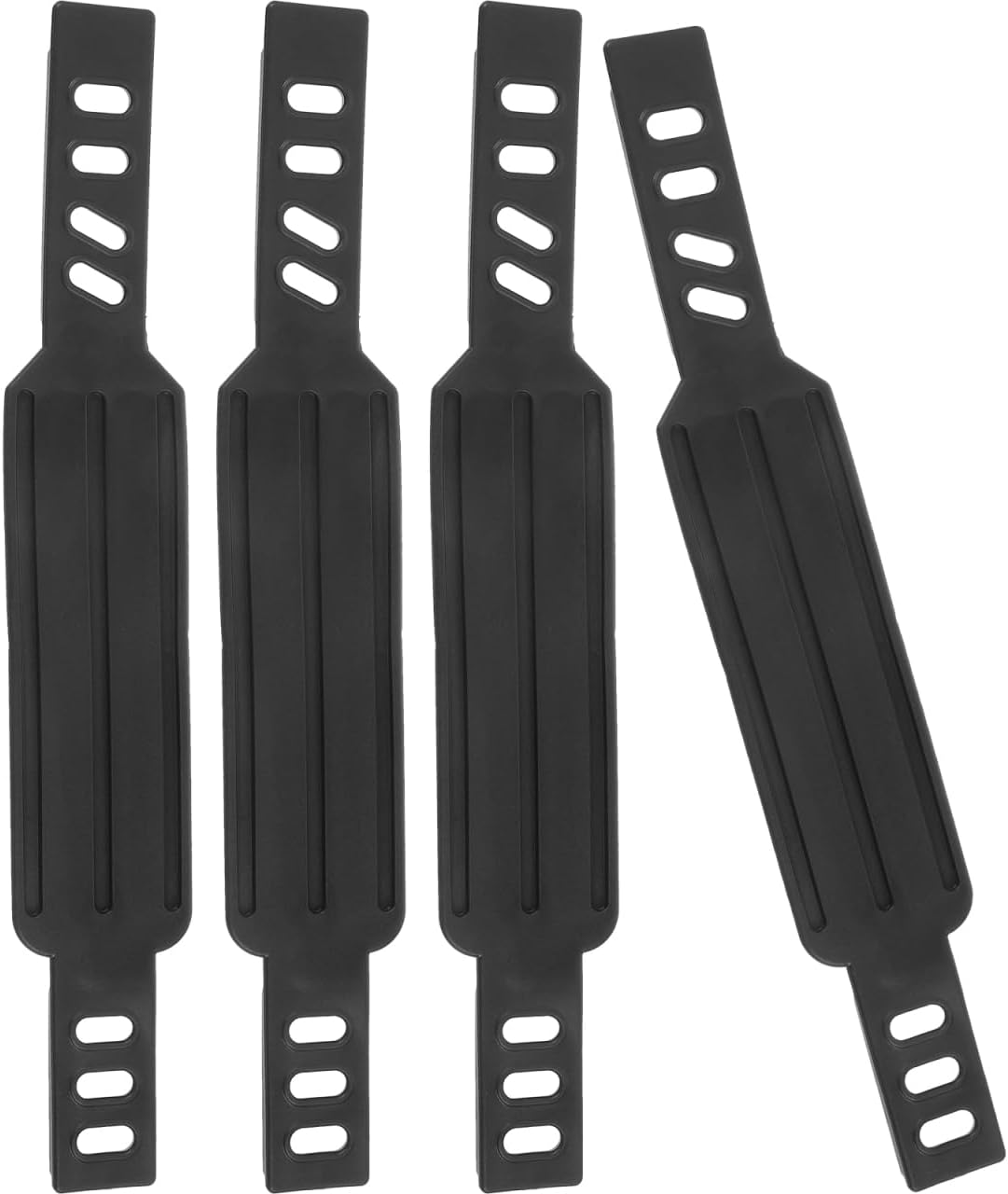 2 Pair of Anti-Slip Bike Pedal Straps: Footrest Straps for Exercise Bike Replacements and Gym Workouts