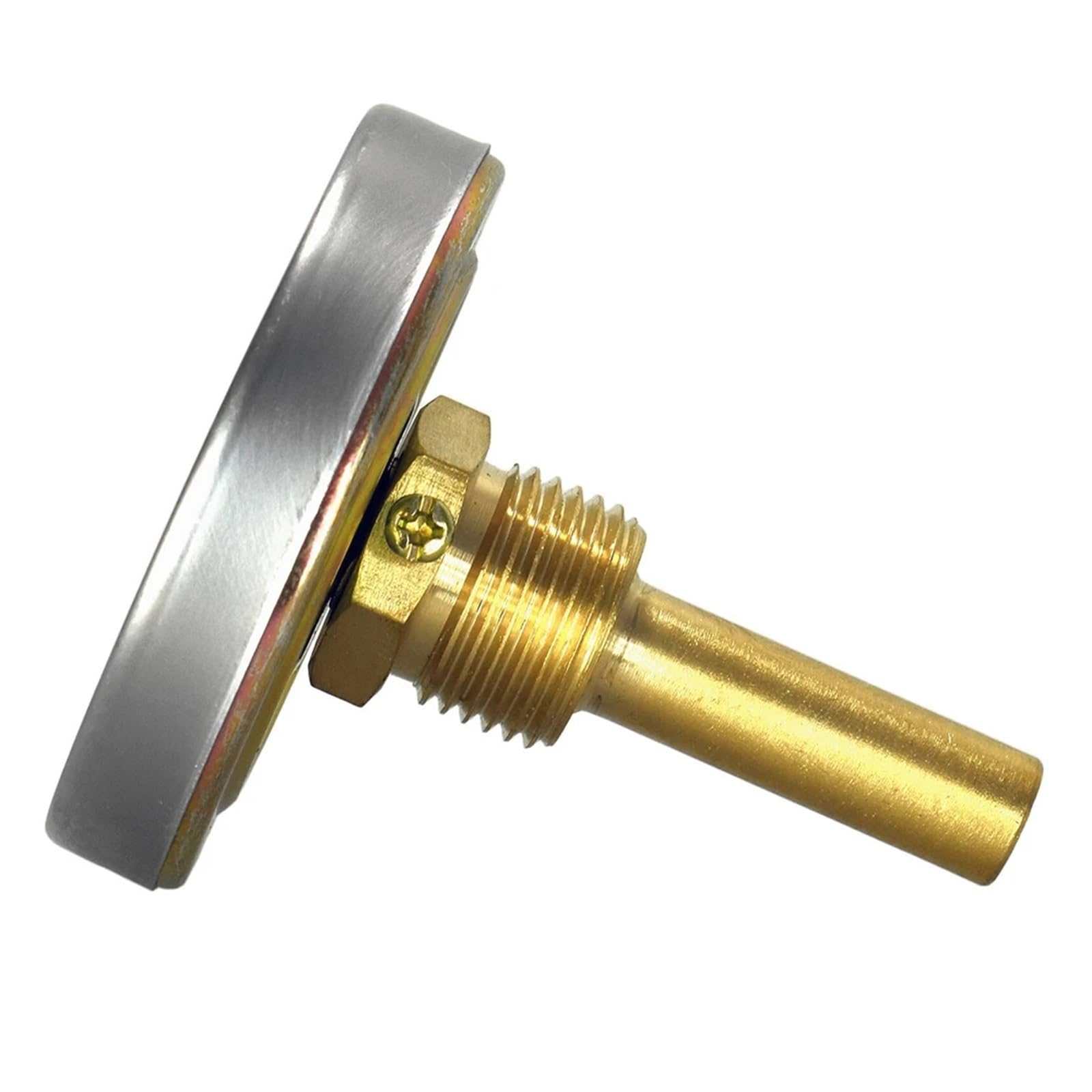 Termometro misuratore della temperatura dell'acqua in argento e oro for cucina all'aperto con manicotto in ottone, asta da 8*50 mm