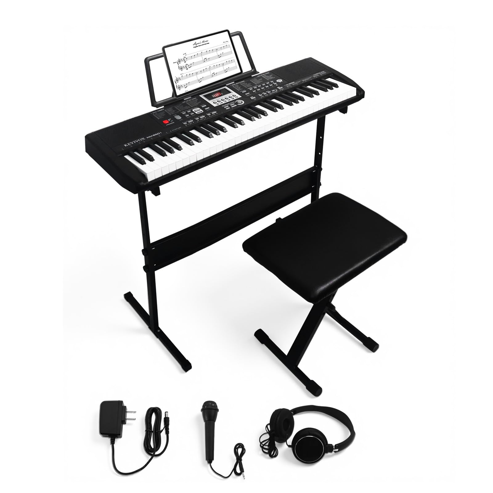 Amazon.com: KEYIVOX 61 Key Electronic Keyboard Piano for Beginners