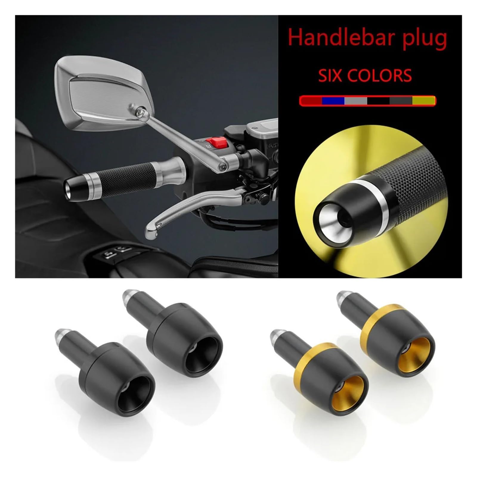 Motorrad-Lenker-Endgewichte Lenkerendkappen, Handgriffkappen Und Lenkerbalancer Für Duc& Streetfighter V2 V4 1100 S SP 848 2009-2024