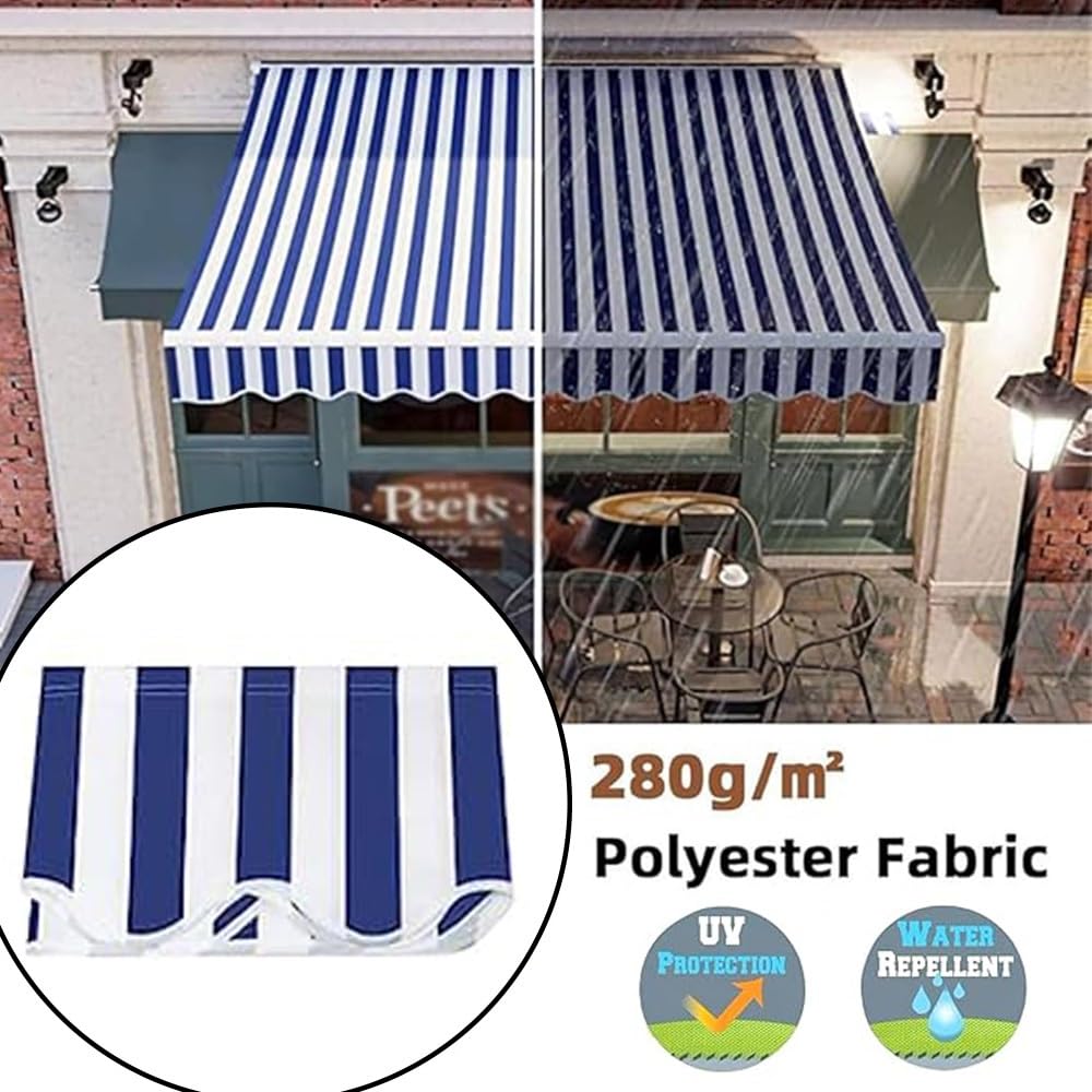 YCBTPS Markisenbespannung Markisenstoff Sonnenschutz Markisentuch Canvas,  Markisenstoff Markise Mit Volant 4.5x3.0m, Balkon Markise Ersatz  Markisentuch(Red,7x4m(23x13ft)): Amazon.de: Garten
