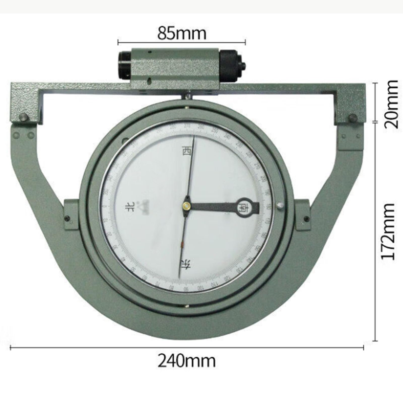 Boussole Minière Suspendue, Boussole De Mine avec Indicateur De Pente, Aiguille Magnétique De 100 Mm, Niveau Automatique, Échelle Claire, pour Les Opérations De Levés Topographiques Miniers