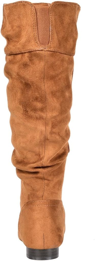  | DREAM PAIRS Women's Wide Calf Knee High Pull On Fall Weather Winter Boots | Knee-High