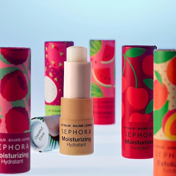 SEPHORA COLLECTION Moisturizing Lip Balm - Nourishing Lip Care with 8 Hours of Hydration, Soothing and Refreshing Formula for Soft, Smooth Lips Watermelon