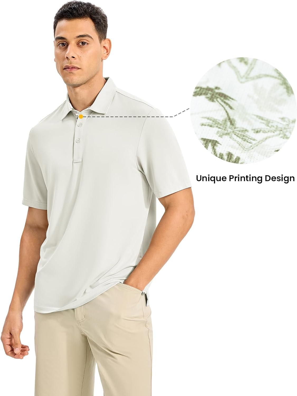 Rdruko Mens Golf Shirts Short Sleeve Dry Fit Performance Collared Shirt Athletic Casual Polos