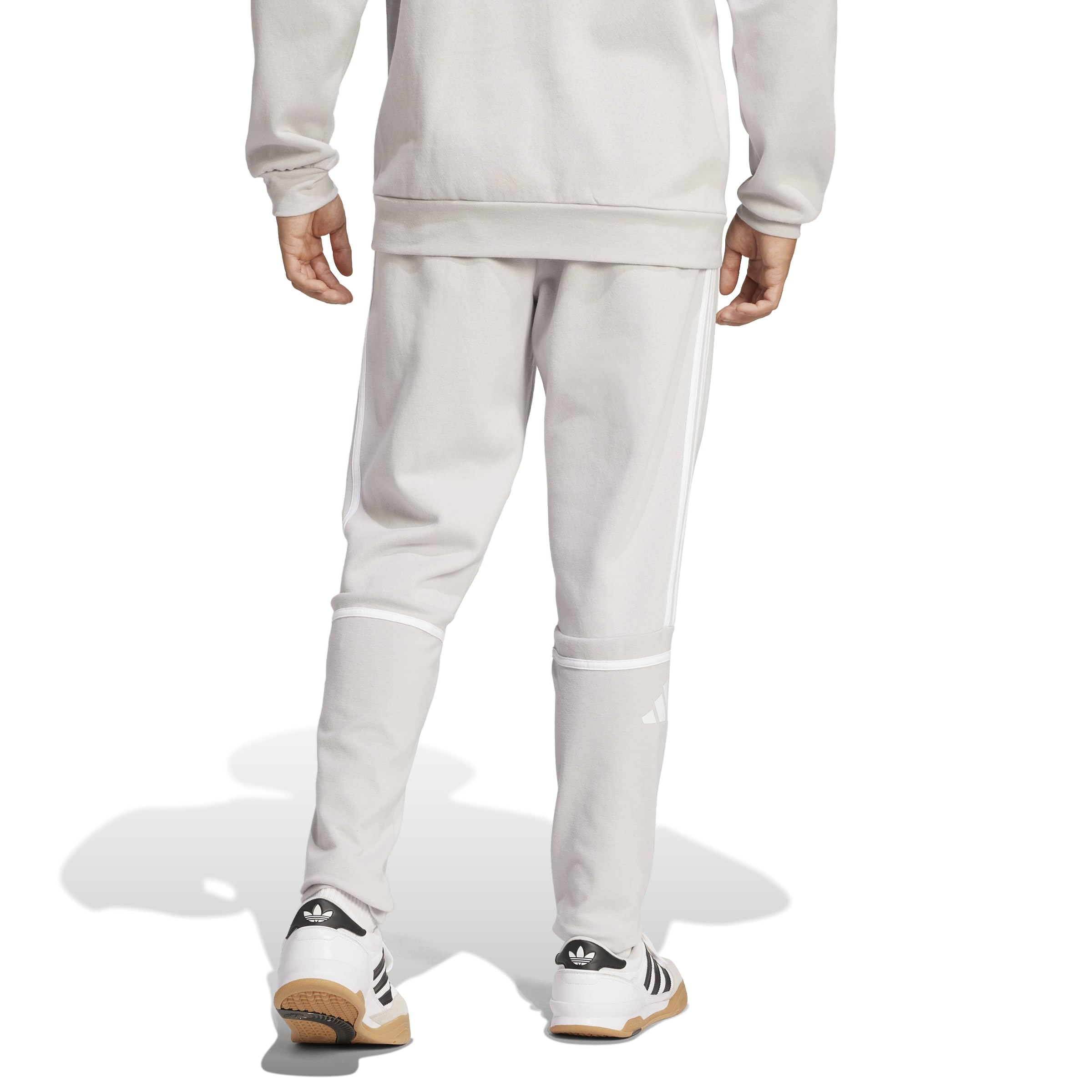 adidas Uomo Squadra25 Sweat Pants, Team Light Grey/White, M