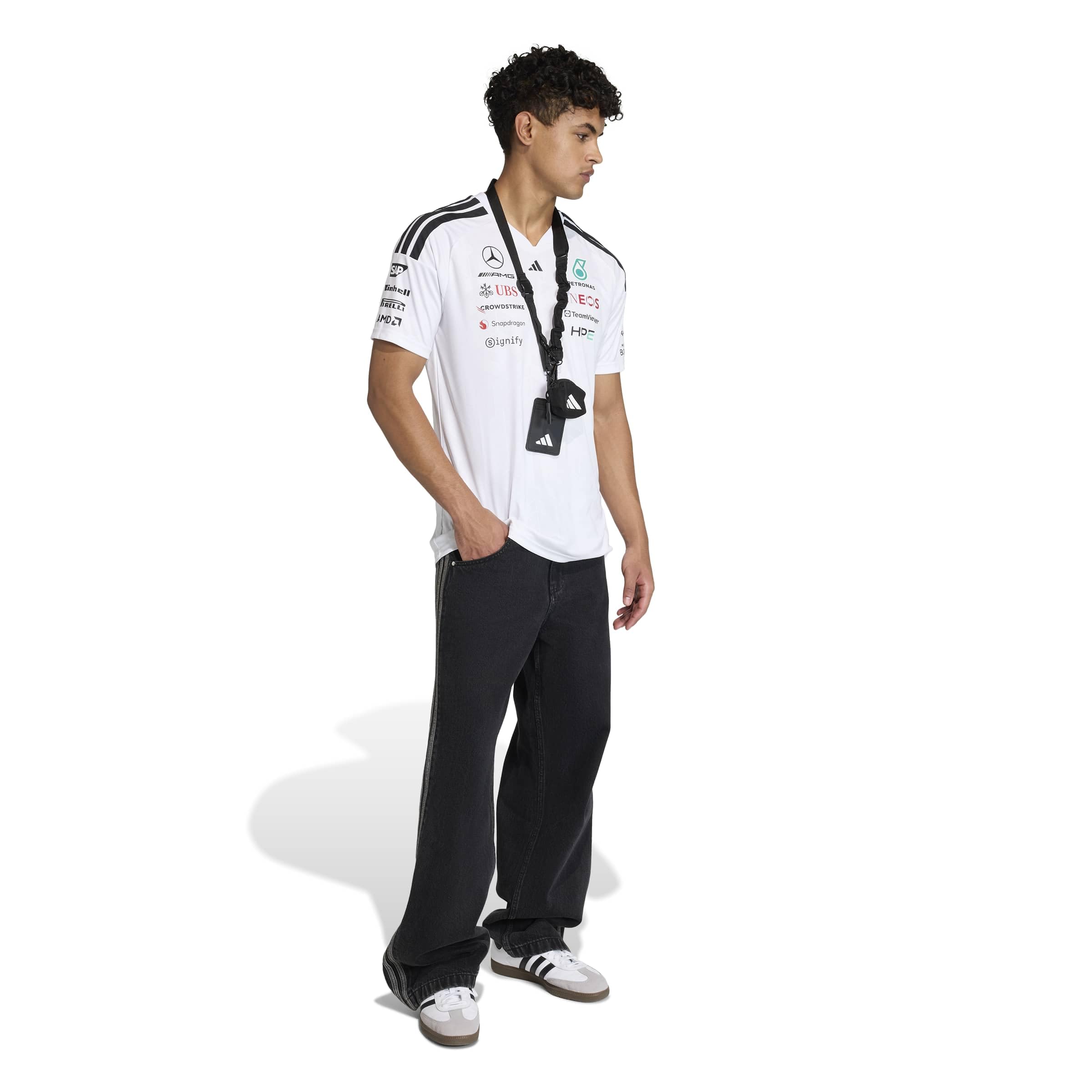 Adidas Herren Mercedes - Amg Petronas Formula 1 Team Driver Jersey Short Sleeves