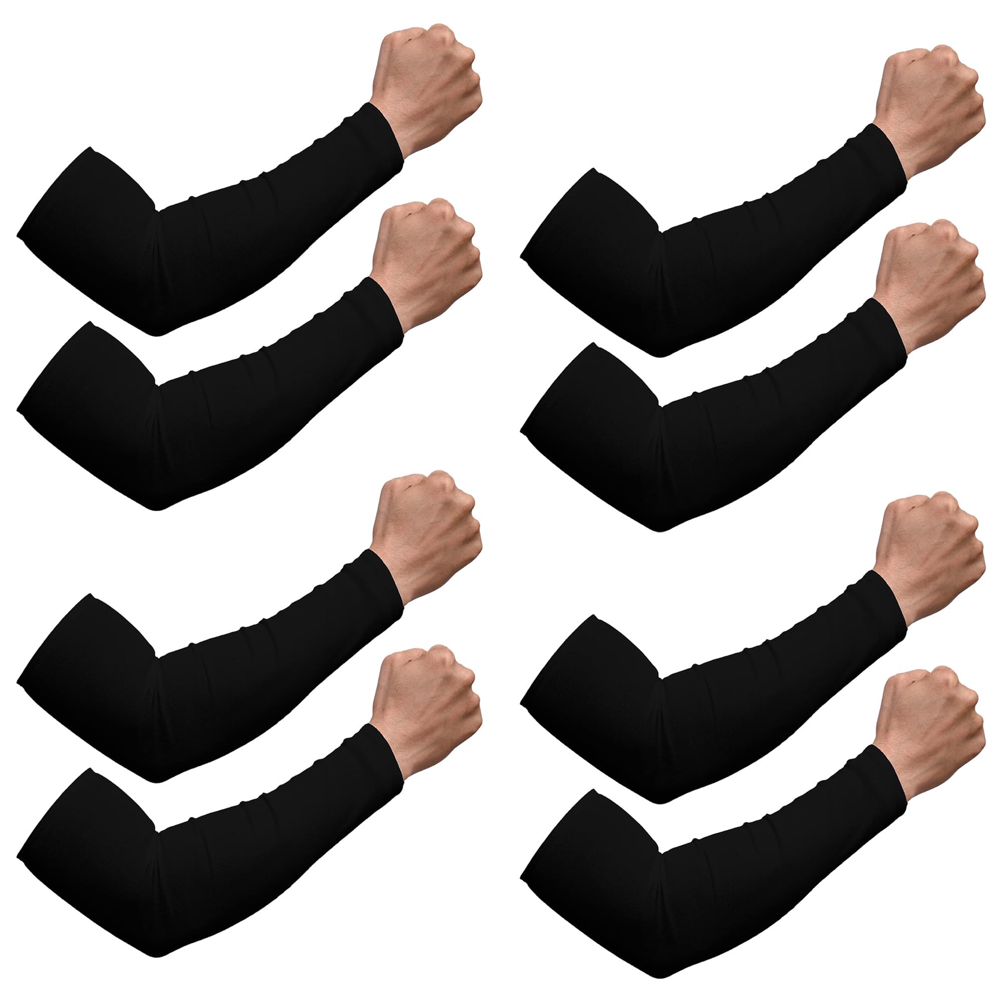Kuber Industries Full Arm Sleeves | 4 Pair | Cotton Arm Sleeves | Cloth Arm Sleeves For Driving, Biking, Cycling, Pollution | Sun Dust Protection Sleeves for Men & Woman | Black (B0DB5MMK97) Amazon Price History, Amazon Price Tracker