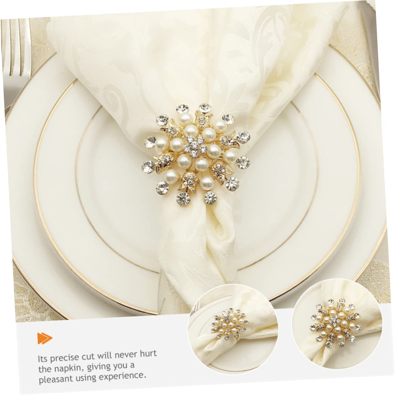 Cabilock 4 Ensembles Rond De Serviette Ronds De Serviette De Noël Porte-Serviette De Noël Porte-Serviettes Ronds Assiettes Flocon De Neige Boucles De Serviette De Noël Métal 4 Pièces * 4