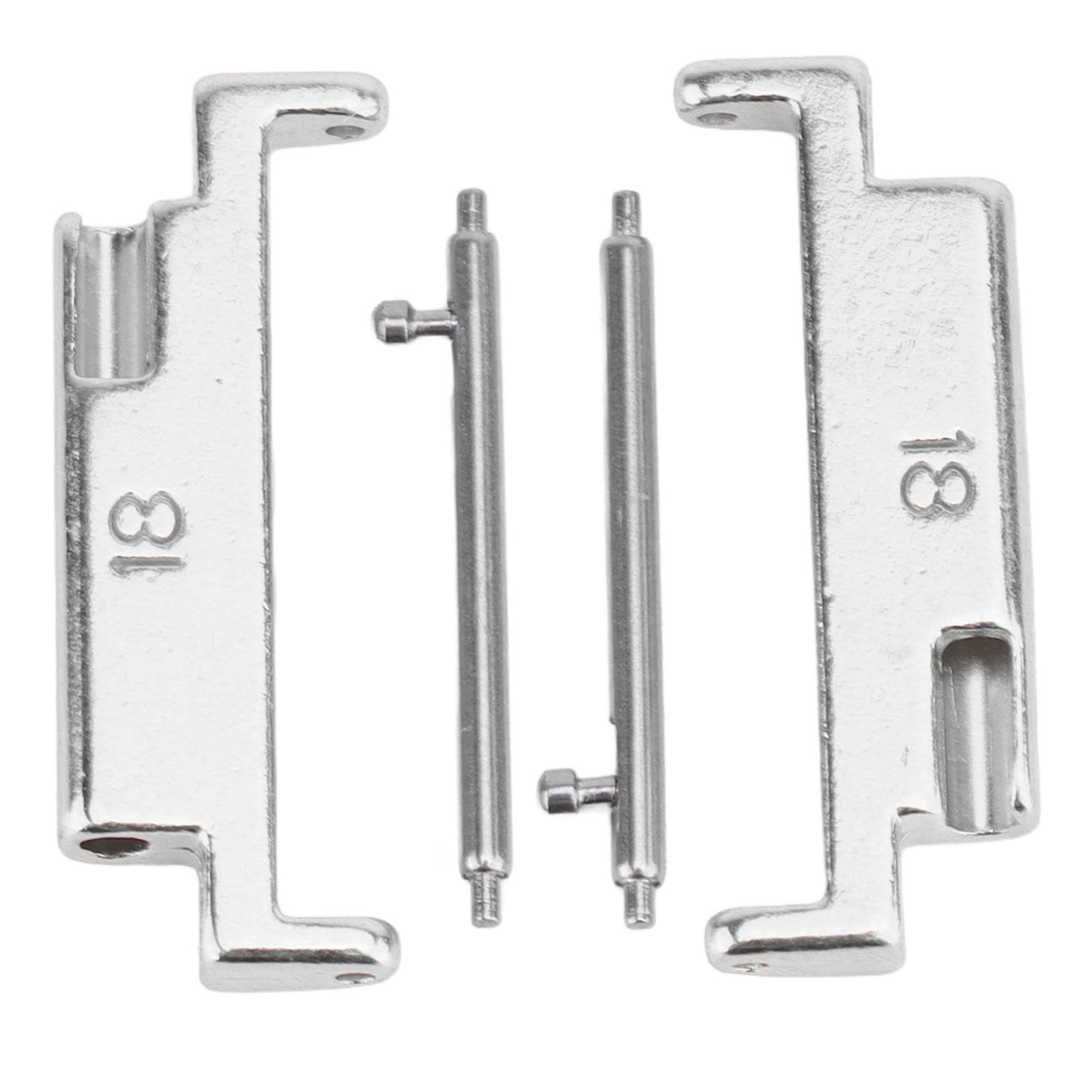 Yoidesu Metal Watch Band Adapter Set, Fit for 18mm to 22mm Strap Universal, Including One Pair of Connectors, One Pair of Switch Spring Bars, Lugs Replacement Parts