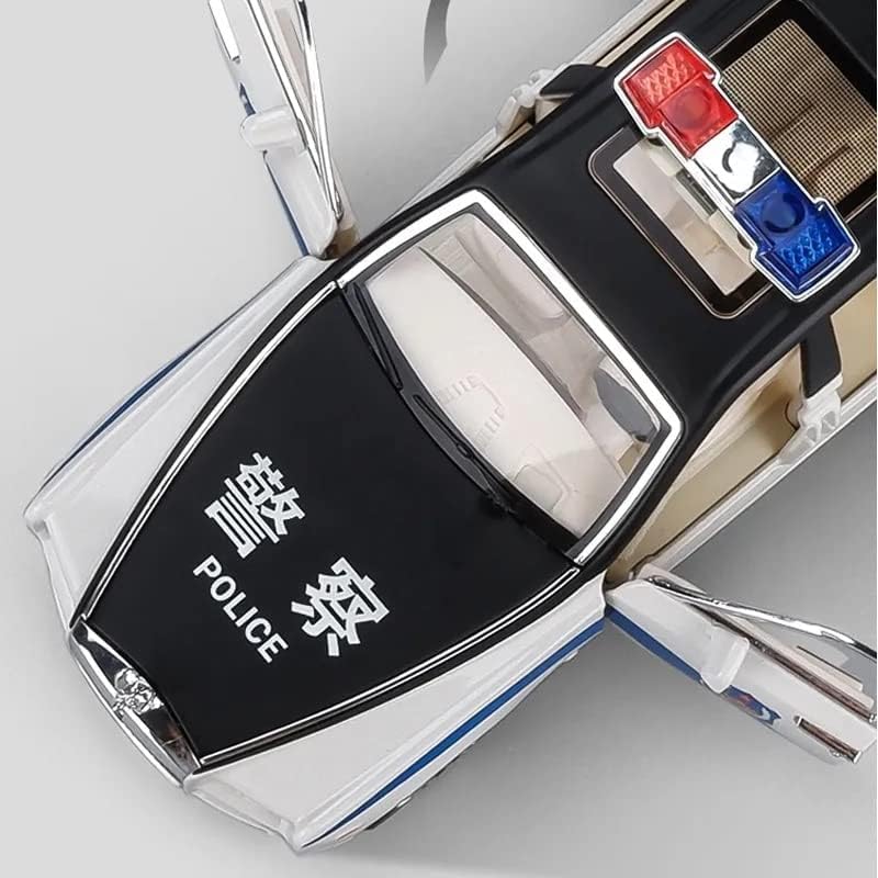 Image of Invite Enterprise Die-Cast Car 1:24 Rolls Royce Police Diecast Metal Pullback Toy Car With Openable Doors & Light, Music Boys Gifts Toys For Kids(1:24 Rolls Royce Phantom Police - Black)