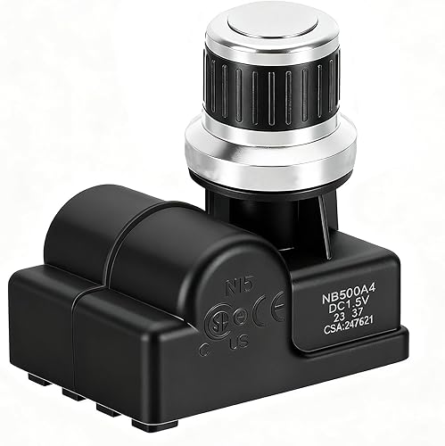 MCAMPAS Tapa plateada mejorada, 4 tomas de corriente, batería AA, piezas de repuesto para encendedor eléctrico para parrilla de gas propano, hoguera