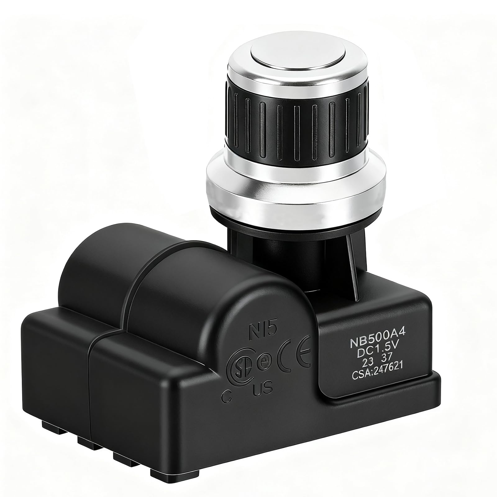 MCAMPAS Upgraded Silver Cap 4 Outlets AA Battery Spark Electric Igniter Replacement Parts for Propane Gas Grill, Fire Pit