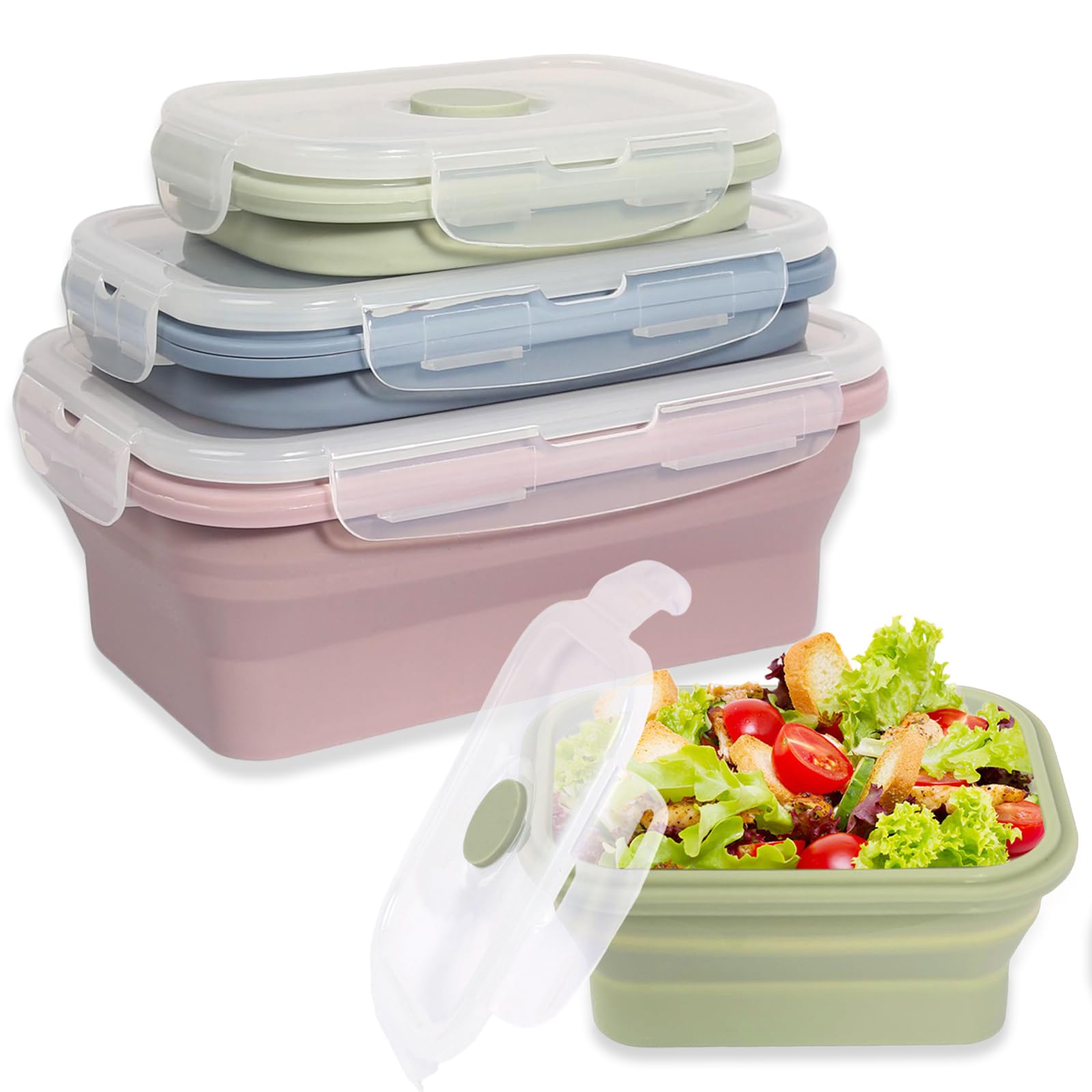 Paquete De 10 Fiambreras Bento, Lonchera Bento Para Adultos, Contenedor