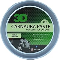 Vista 1 de 3D Cera de pasta de carnauba – Cera de coche de brillo profundo – Propiedades hidrofóbicas – Concentración pesada para un brillo más duradero