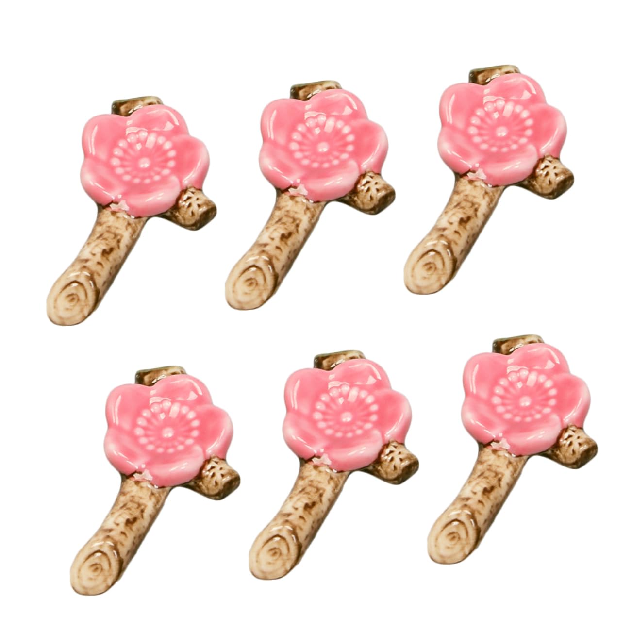 MAGICLULU 3 Ensembles Oreiller Baguettes Repose-Baguettes en Cerise Porte-ustensiles Repose-cuillère Cerise Vaisselle Supports À Ustensiles Porte-Baguettes Rouge 6 Pièces * 3
