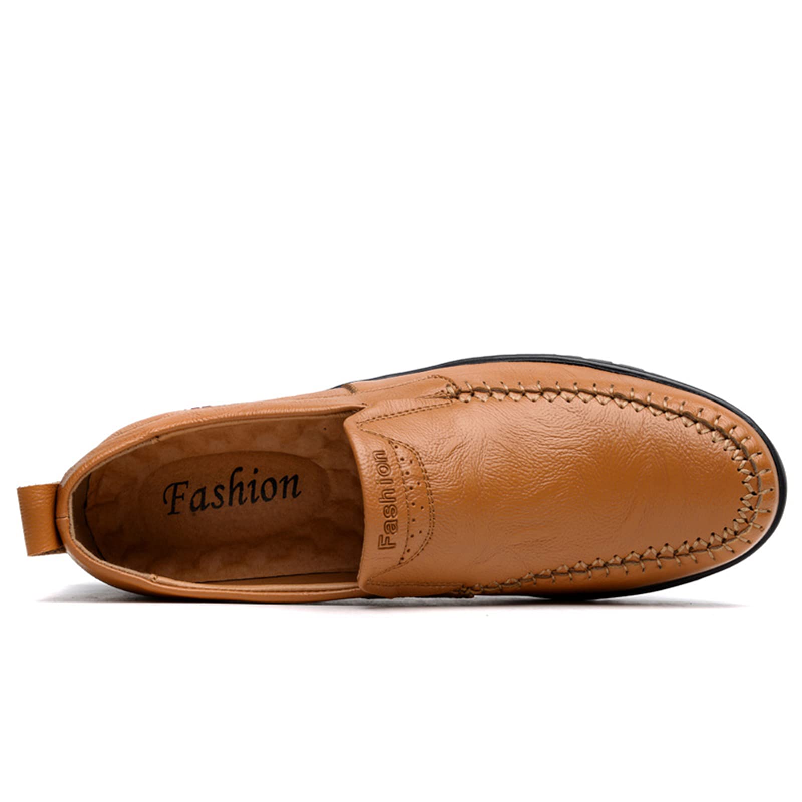 Hombres Casual Slip On Mocasines Zapatos de conducción Vestido de Cuero Mocasines Zapatillas Walking Boat Shoe Flats