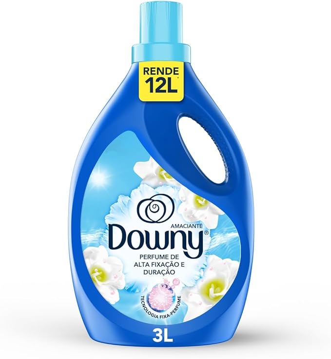 Downy Amaciante Concentrado Brisa Suave 3L, Rende 12L, Perfume Suave por Mais Tempo, Aroma Leve, Fresco e Floral, Amaciante Downy Concentrado Downy Amaciante Concentrado Brisa Suave 3L, Rende 12L, Perfume Suave por Mais Tempo, Aroma Leve, Fresco e Floral, Amaciante Downy Concentrado