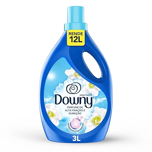 Downy Amaciante Concentrado Brisa Suave 3L, Rende 12L, Perfume Suave com Notas de Jazmin e...