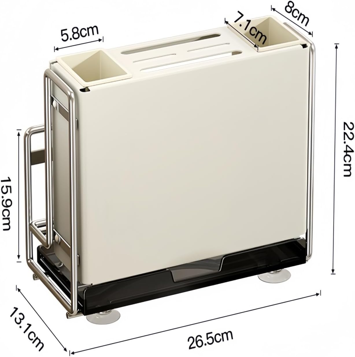 包丁スタンド まな板スタンドラック 水切り 俎板 鍋蓋スタンド 箸立て カトラリー 水受け皿付 防錆 立つ 壁掛け 多機能 キッチン