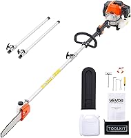 Vista 1 de VEVOR Sierra de Pértiga a Gas, 43CC Sierras de Pértiga a Gas de 2 Tiempos con Barra de Corte de 10 pulgadas, Podadora de Árboles Inalámbrica