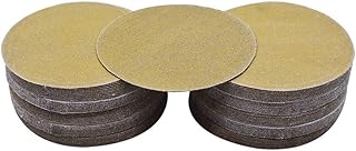 Sponsored Ad - Hook Loop Pads Sanding Disc 5-Inch NO-Hole 100Pcs Aluminum Oxide Round Flocking Sandpaper for Sanding Grind...