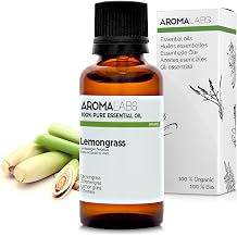 Aroma Labs - Olio Essenziale di Citronella o Lemongrass - Certificato Bio Ecocert - 100% Puro, Naturale, Integrale - Chemiotipo e Composizione Biochimica Garantiti - Ecopackaging Made in France - 30ml