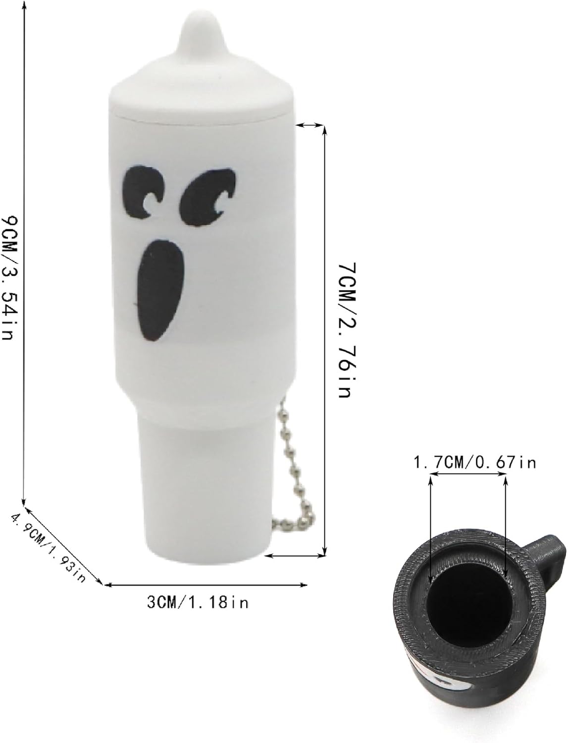 Halloween Christmas Mini Tumbler Keychain Lipstick Holder Pill Holder Backpack Decor Accessories
