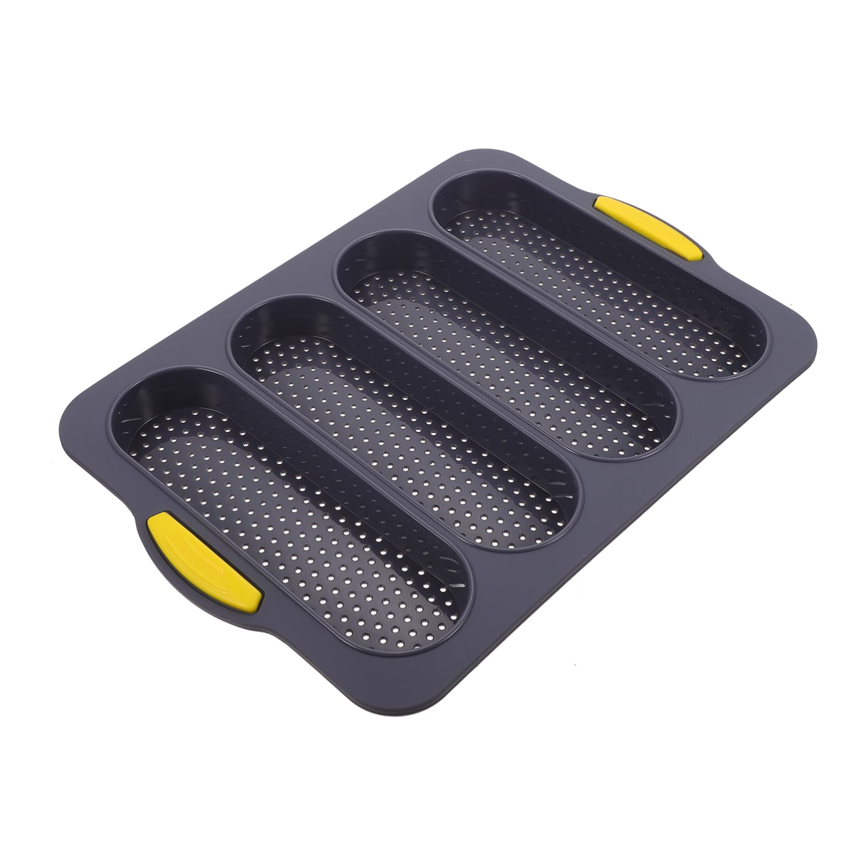 DECHOUS Silicone 4 Slot Bread Molds French Bread Loaf Pan Baking Cake Molds Easy Release No Stick for Home Baking