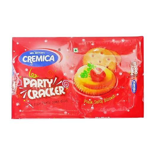 Cremica Party Cracker Plain Salty Biscuit, 400g