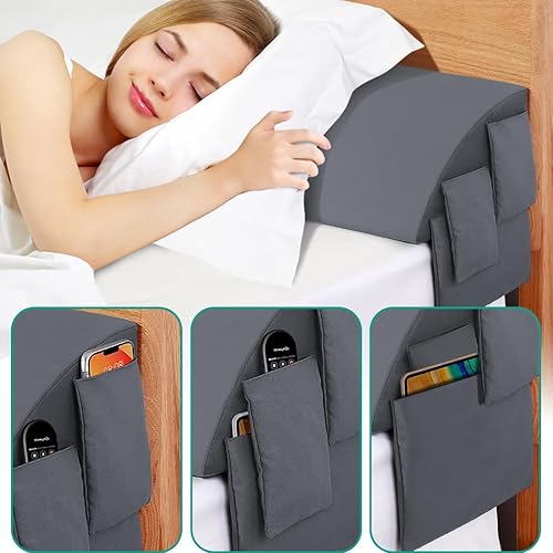 Miniatura 5 de . Almohada de cuña de camacuña de colchónalmohada de cabeceroalmohada de refuerzo para cerrar el espacio entre tu colchón y cabecera (76 x 10 x 6